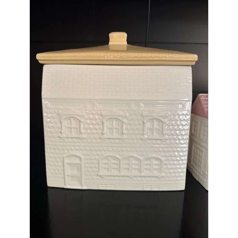 AVON Townhouse Canister Collection 4 Piece Set Sweet, Tea, Coffee, Confectionery